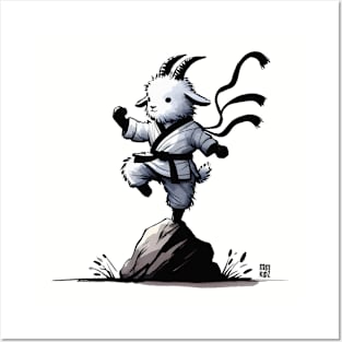 Cute Kung Fu Goat Kids Graphic Tee | Cool, Martial Arts Warrior Posters and Art